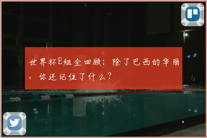 世界杯E组全回顾：除了巴西的华丽，你还记住了什么？